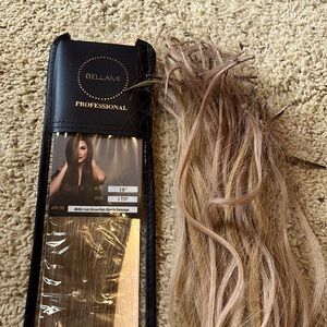 Bellami 18” I tip 8/60 ash brown/ash blonde installed once used 4 packs